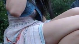 Кадр 5 с порно видео Задрал девке юбку на природе и вылизал ее пизду